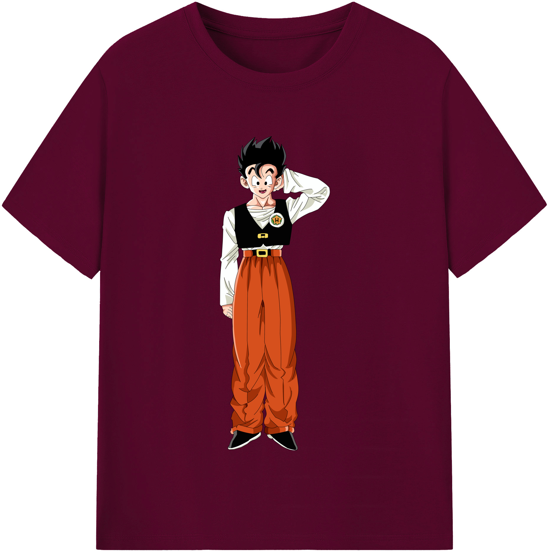 （画像用） ドラゴンボール 孫 悟飯（そんごはん）DRAGON BALL Son Gohan レディースカジュアルプリントTシャツ（綿100％）